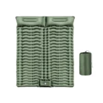 Matelas Gonflable 2 Personnes Vert – Image 3