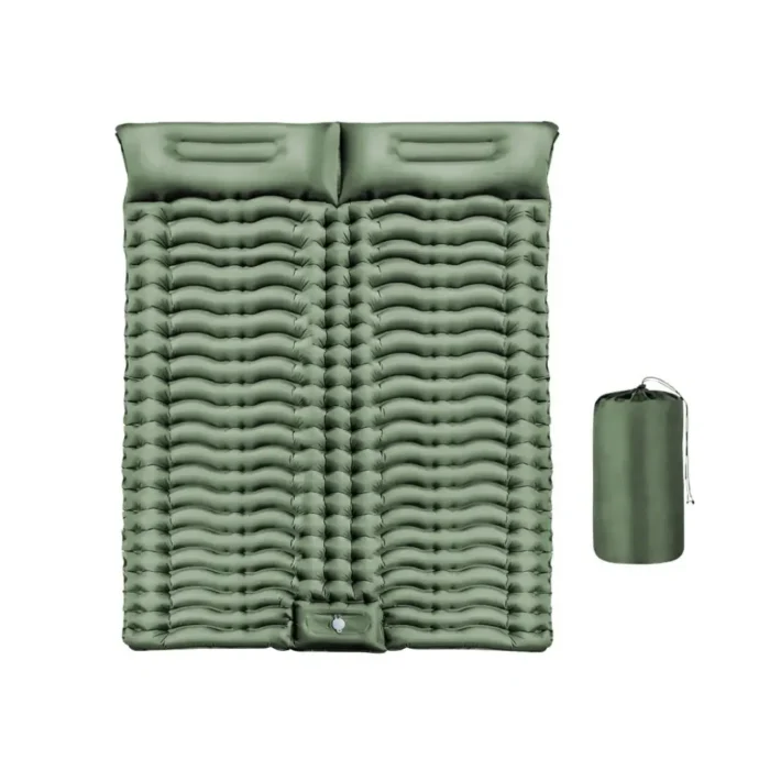 Matelas Gonflable 2 Personnes Vert – Image 3