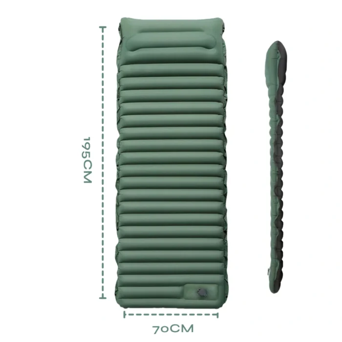 matelas pneumatique 1 personne Vert
